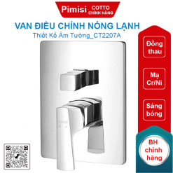 Van điều chỉnh nóng lạnh Cotto CT2207A âm tường