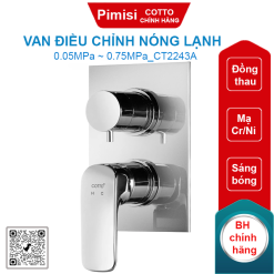 Van điều chỉnh nóng lạnh Cotto CT2243A âm tường SCIROCCO