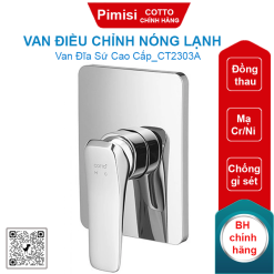 Van điều chỉnh nóng lạnh Cotto CT2303A âm tường