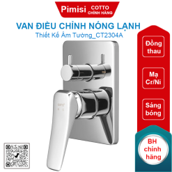 Van điều chỉnh nóng lạnh Cotto CT2304A âm tường
