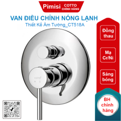 Van điều chỉnh nóng lạnh Cotto CT518A âm tường