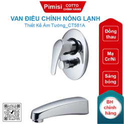 Van điều chỉnh nóng lạnh Cotto CT581A âm tường Lever Handle