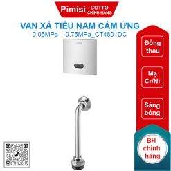 Van xả tiểu nam Cotto CT4801DC cảm ứng dùng Pin âm tường