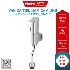 Van xả tiểu nam Cotto CT482S cảm ứng dùng Pin