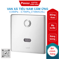 Van xả tiểu nam Cotto CT488AC(NL) cảm ứng 220v âm tường