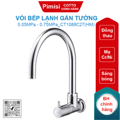 Vòi bếp lạnh Cotto CT1088C27(HM) gắn tường