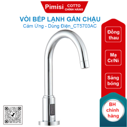 Vòi bếp lạnh Cotto CT5703AC gắn chậu 220V
