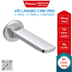 Vòi rửa lavabo American Standard 1130410000 cảm ứng AccuStream gắn tường Size M