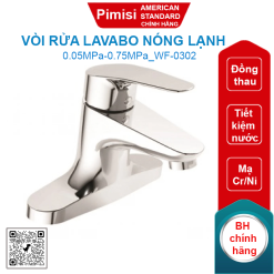 Vòi rửa lavabo American Standard WF-0302 (WF0302) Cygnet nóng lạnh