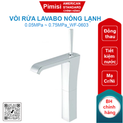 Vòi rửa lavabo American Standard WF-0603 (WF0603) Nobile nóng lạnh thân cao