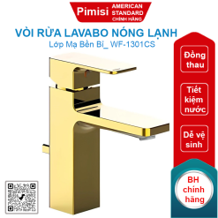 Vòi rửa lavabo American Standard WF-1301CS (WF1301CS) nóng lạnh màu vàng