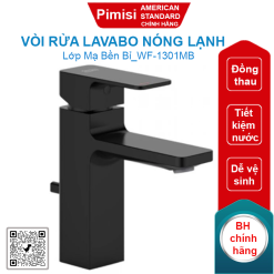 Vòi rửa lavabo American Standard WF-1301MB (WF1301MB) nóng lạnh màu đen