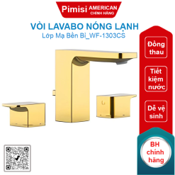 Vòi rửa lavabo American Standard WF-1303CS (WF1303CS) nóng lạnh màu vàng