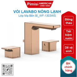 Vòi rửa lavabo American Standard WF-1303WS (WF1303WS) nóng lạnh vàng hồng