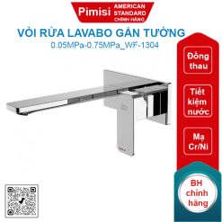 Vòi rửa lavabo American Standard WF-1304 (WF1304) Acacia E gắn tường