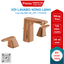 Vòi rửa lavabo American Standard WF-1703WS (WF1703WS) Synature nóng lạnh màu vàng hồng