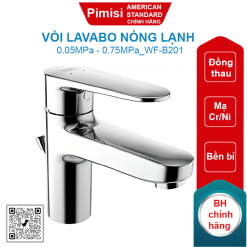 Vòi rửa lavabo American Standard WF-B201 (WFB201) Slimplica nóng lạnh