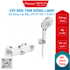 Vòi sen tắm American Standard WF-0715W + A-0017 Neo Modern nóng lạnh