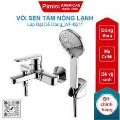 Vòi sen tắm American Standard WF-B211 (WFB211) Simplica nóng lạnh