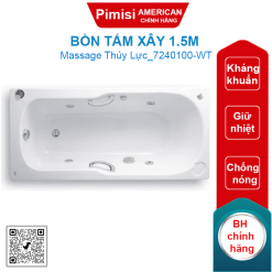 Bồn tắm xây American Standard 7240100-WT (7240100WT) massage 1.5M