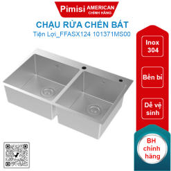 Chậu rửa chén bát American Standard FFASX124 101371MS00 hai hộc Inox 304