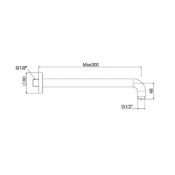Alternative view of Thanh nối bát sen American Standard FFAS9909WS gắn tường màu vàng hồng