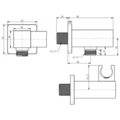 Alternative view of Gác sen American Standard FFAS9143CS EasySET vuông màu vàng