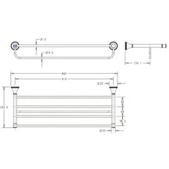 Alternative view of Vắt khăn giàn American Standard WF-0295 Heritage 2 tầng