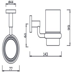 Alternative view of Kệ đựng ly American Standard K-2801-44-N Concept