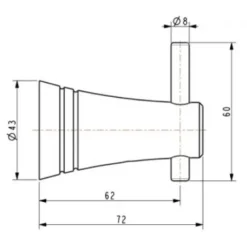 Alternative view of Móc áo American Standard WF-6581 Seva