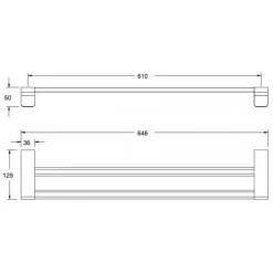 Alternative view of Thanh treo khăn American Standard K-1394 Acacia Evolution