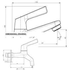 Alternative view of Vòi American Standard WF-T602 lạnh gắn tường Winston