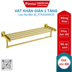 Vắt khăn giàn American Standard FFAS0495CS Concept Square 2 tầng màu vàng