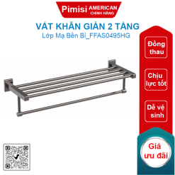 Vắt khăn giàn American Standard FFAS0495HG Concept Square 2 tầng màu xám đen