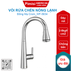 Vòi rửa chén American Standard WF-5634 (WF5634) dây rút nóng lạnh